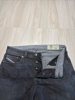 Diesel Men's Straight Jeans in Washed Black